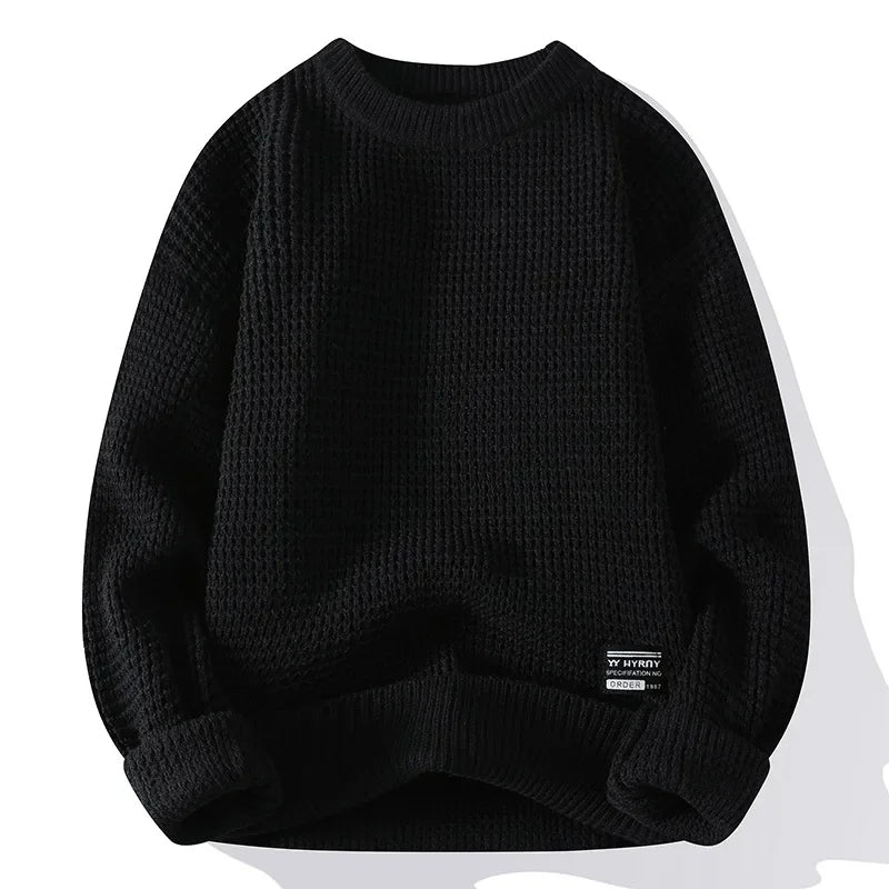 Marcello Waffle Crewneck Sweater