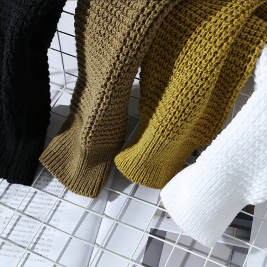 Marcello Waffle Crewneck Sweater