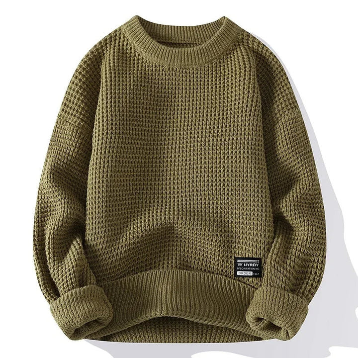 Marcello Waffle Crewneck Sweater