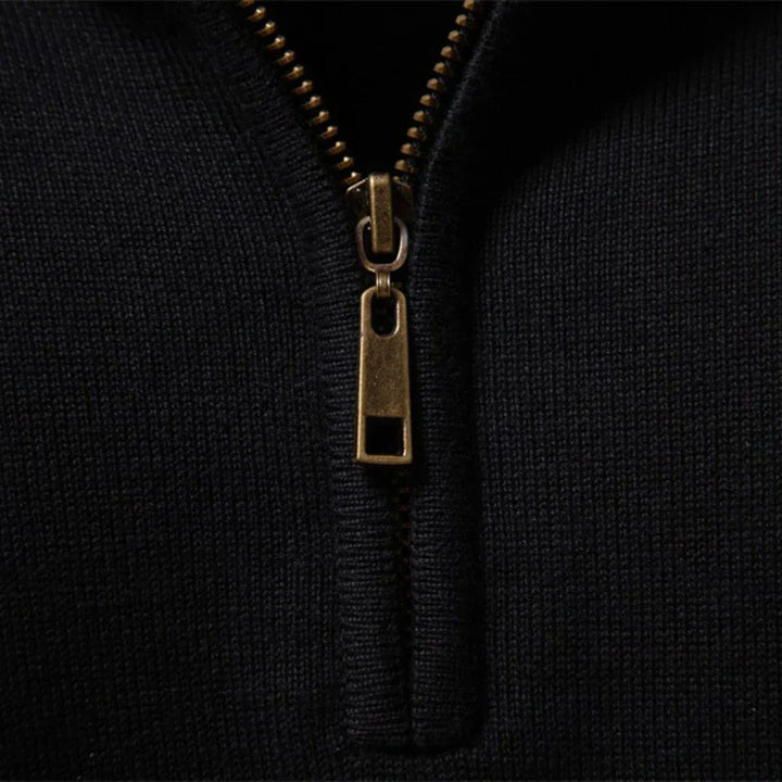 Heritage Diagonal Weave Mock Neck Pullover