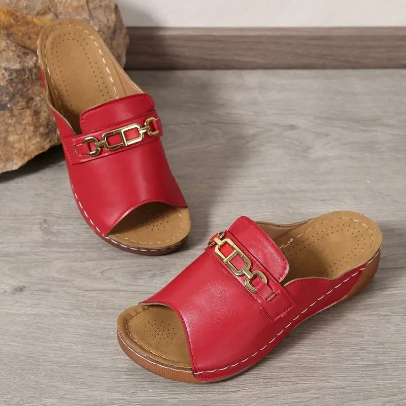 ComfiSteps™ Slope Heel Sandals