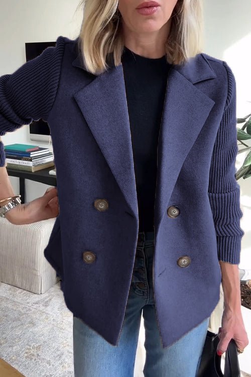 Bellamy Cashmere-Knit Casual Blazer